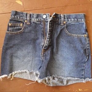 High waisted Frayed Jean Daisy Duke Shorts